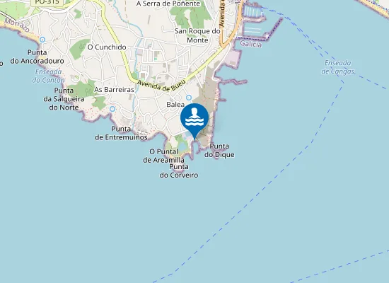 Map of Praia da Congorza