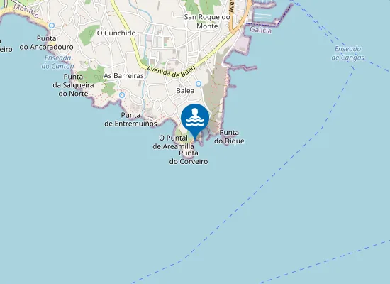 Map of Praia da Ribeira do Medio