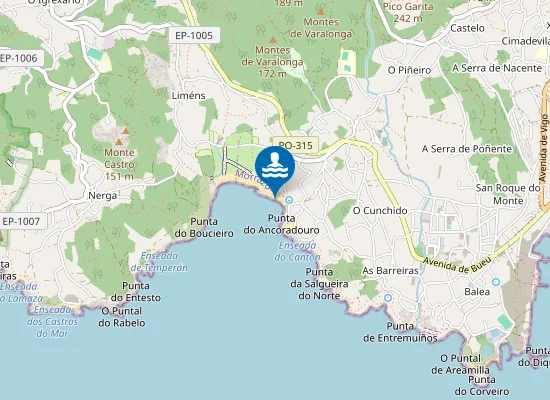 Map of Praia de Santa Marta