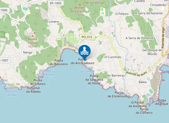 Map of Praia do Porto