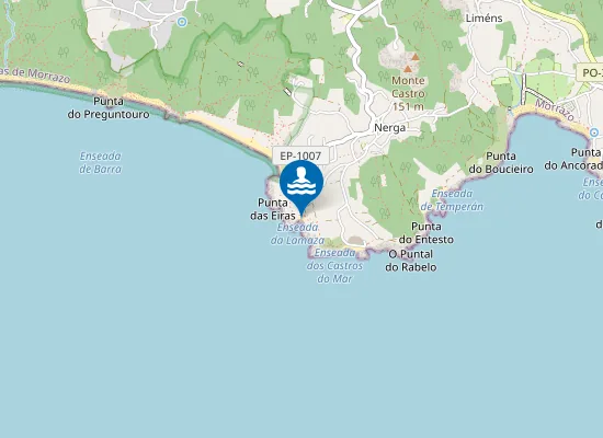 Map of A Area das Patas