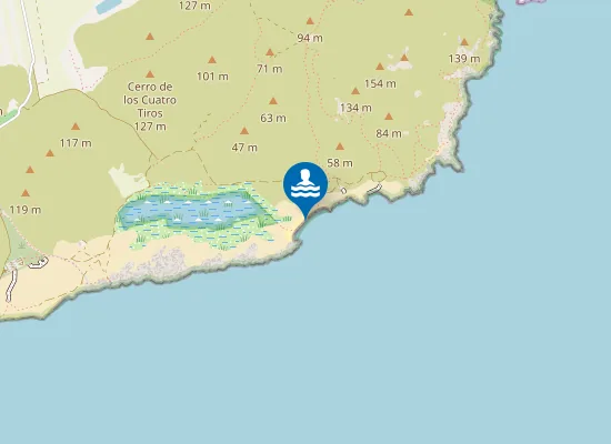 Map of Playa de Calblanque