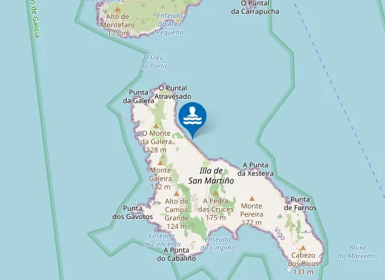 Map of A Area de San Martiño