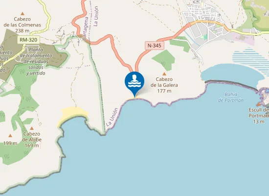 Map of Playa Cola de Caballo