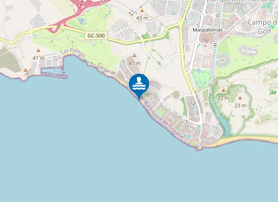 Map of Playa de las mujeres