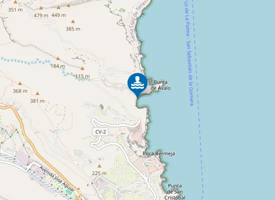 Map of Playa de Ávalo