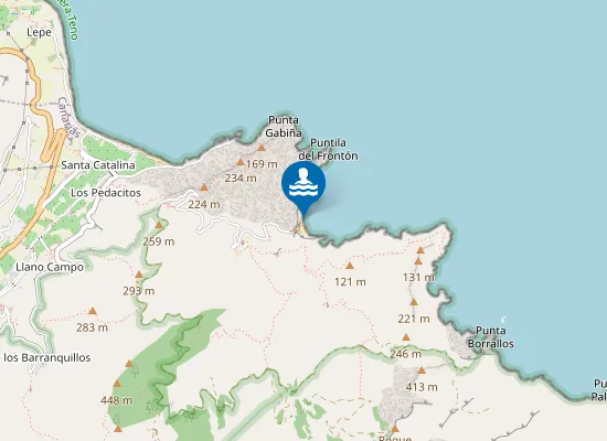Map of Playa de la Caleta de Hermigua