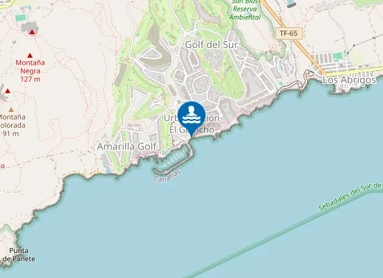 Map of Playa Amarilla