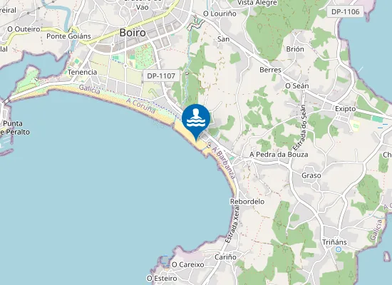 Map of Praia do Saltiño