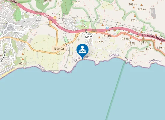 Map of Playa de La Caleta