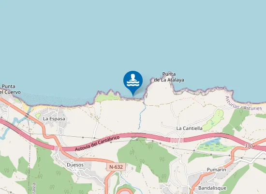 Map of Playa de La Beciella
