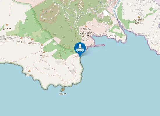 Map of Playa de la Parajola