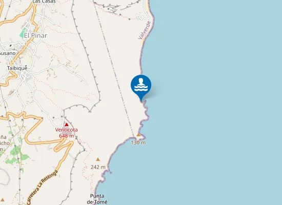 Map of Playa De Las Calcosas
