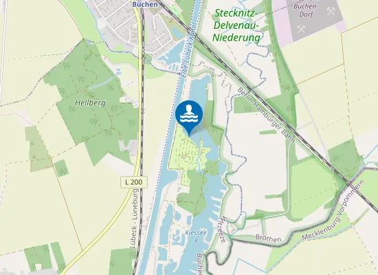 Map of FORELLENSEE WITZEEZE AM CAMPINGPLATZ