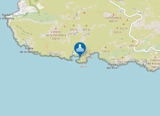 Map of Cala Cerrada