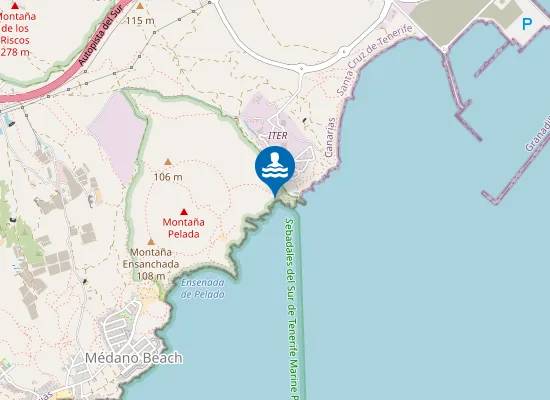Map of Playa Cuevas Del Trigo