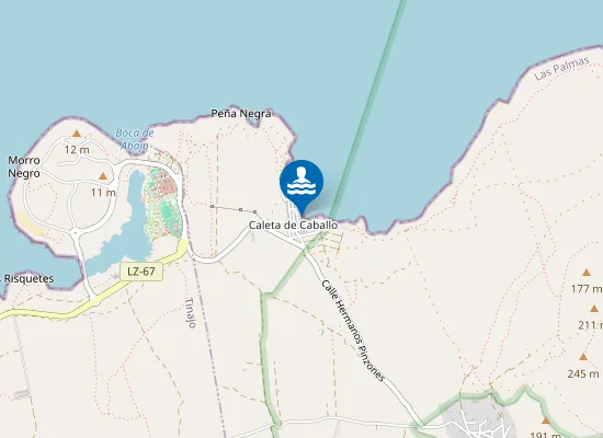 Map of caleta de Caballo