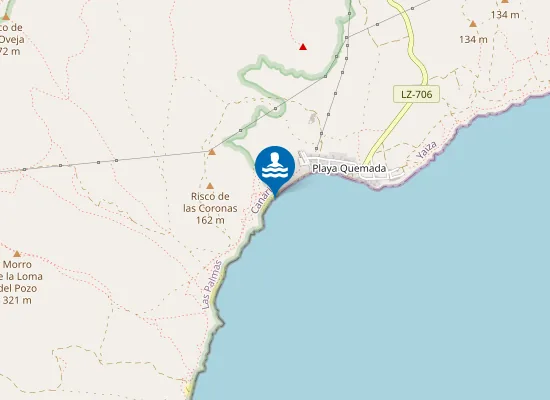 Map of Playa de la Arena