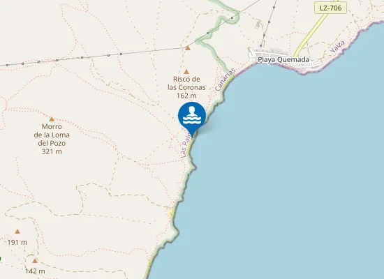 Map of Playa El Pozo