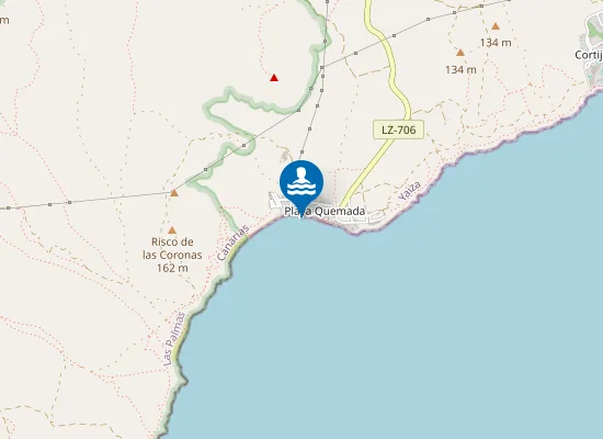 Map of Playa Quemada