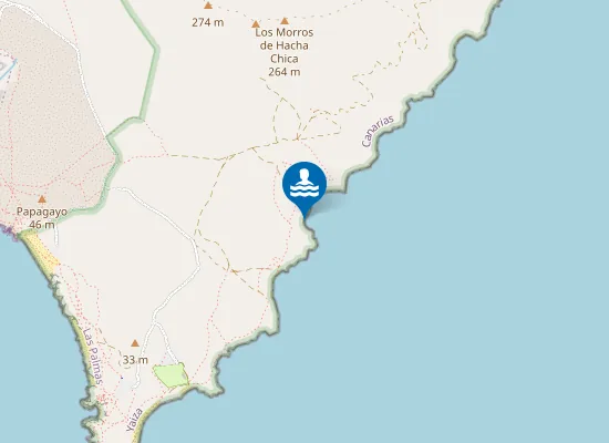 Map of Caleta Larga
