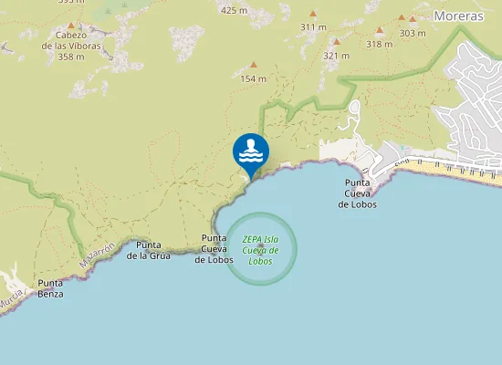 Map of Playa de Cueva Lobos