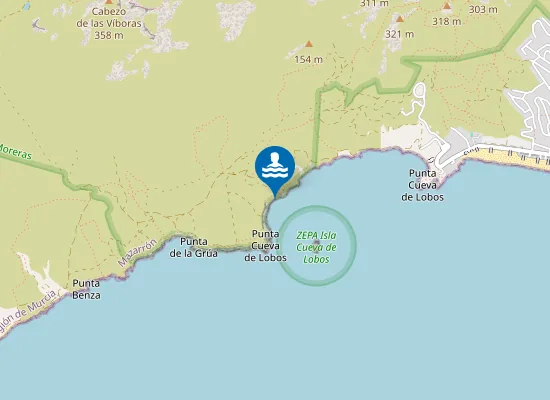 Map of Playa Amarilla
