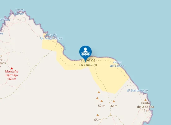 Map of Playa de La Lambra