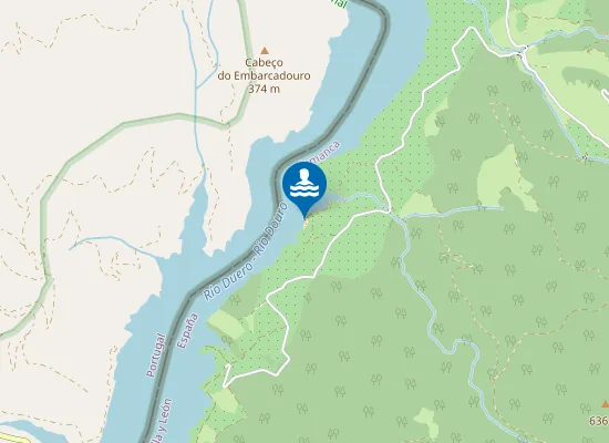 Map of Playa fluvial de Vilvestre