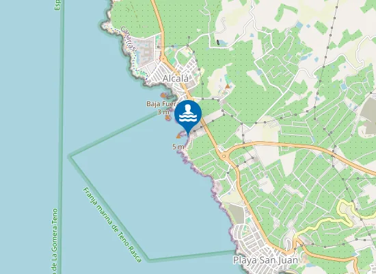Map of Playa la Carrera