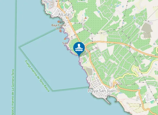 Map of Playa de los Tarajales