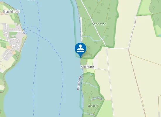 Map of RATZEBURGER SEE ROEMNITZ CP KALKHUETTE