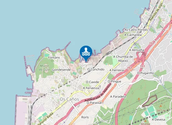 Map of Praia de Ríos