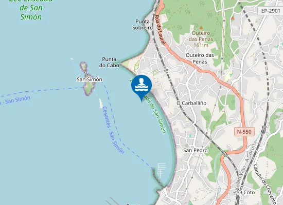 Map of Praia da Punta