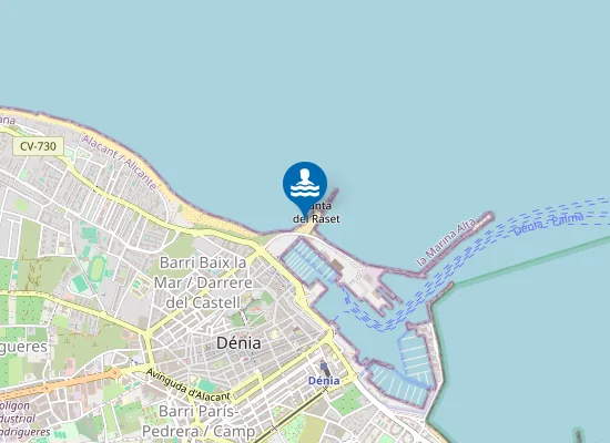 Map of Platja del Cagarritar
