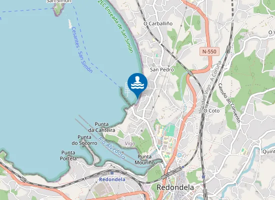 Map of Praia do Castañal