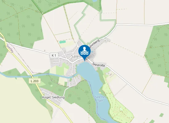 Map of SALEMER SEE SALEM PROMENADE