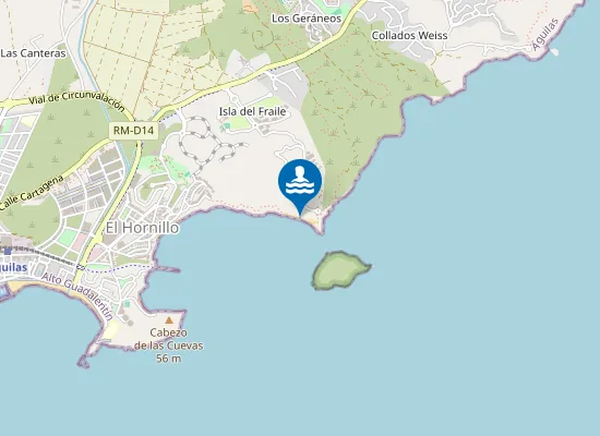 Map of Playa Amarilla