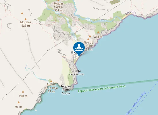 Map of Playa del Cabrito