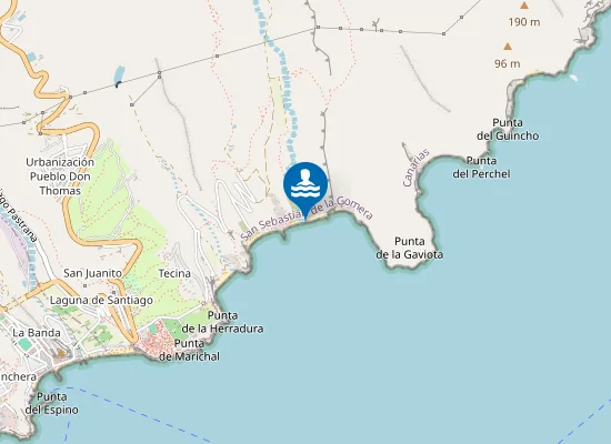 Map of Playa de Chinguarime