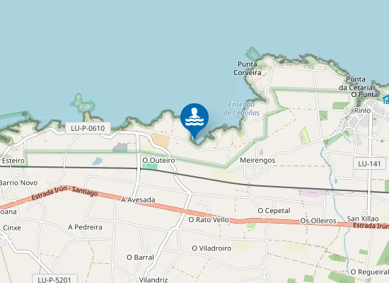 Map of Praia de Porto