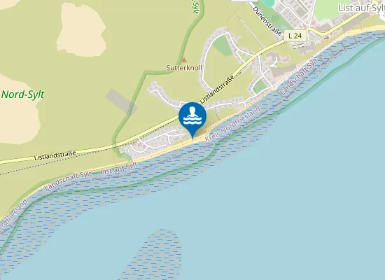 Map of NORDS SYLT LIST OSTSTRAND