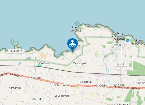Map of Praia de Río Cabalar