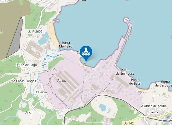 Map of Praia de Paraños