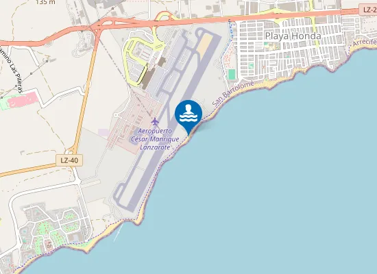 Map of Playa Matagorda