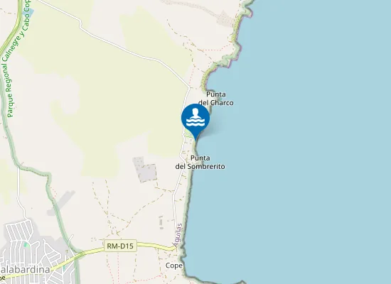 Map of Playa del Hoyo