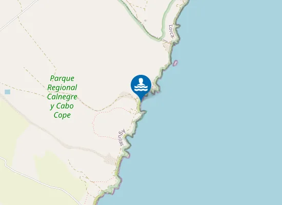 Map of Playa del Saladar
