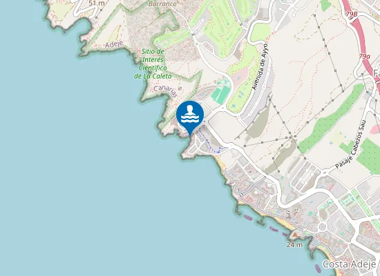Map of La Caleta