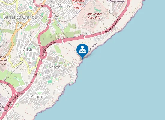 Map of Playa del Muerto