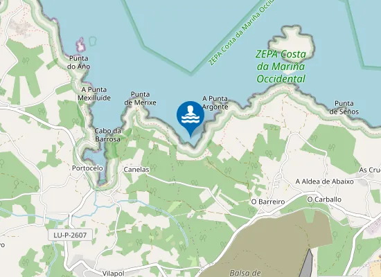 Map of Praia de Sucastro